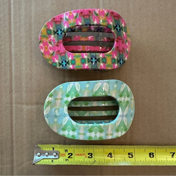 Set of two Teleties size large hair clips - Picture 1 of 3